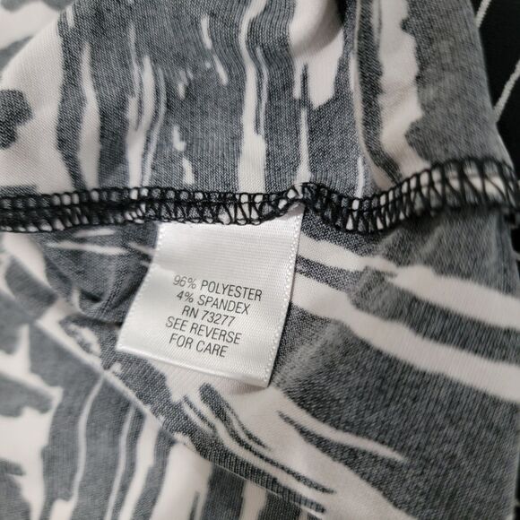 Y2K Apt 9 Womens Babydoll Top Size Small Abstract Belted - Picture 5 of 7